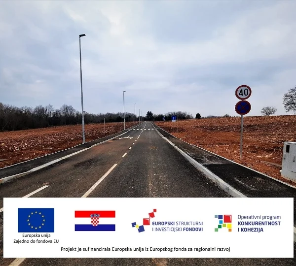GOTOVI RADOVI IZGRADNJE PROMETNICE UNUTAR PODUZETNIČKE ZONE ŠTRPE